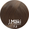 J.Maki 7.2 Жемчужный русый cтойкий краситель для волос 60 мл